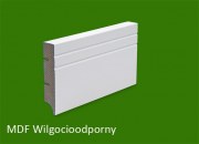 Listwa przypodłogowa MDF biała lakierowana - 80 x 16 PLUS - wilgocioodporna